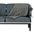 Modern 3-Seater Soffa - 195cm 3D model small image 3