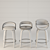 Modern Swivel Stools Set - 3 Designs 3D model small image 5