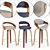 Modern Swivel Stools Set - 3 Designs 3D model small image 12