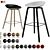 Adjustable Hay Barstool & Counter Stool 3D model small image 7