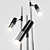 Elegant IKE Floor Lamp Set 3D model small image 5