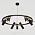 Sleek 9-Light Lampatron Spoor Pendant 3D model small image 1