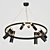 Sleek 9-Light Lampatron Spoor Pendant 3D model small image 2