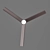 Sleek Smart Ceiling Fan 3D model small image 4