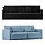 Ultimate Comfort 3-Seater Sofa 3D model small image 1