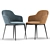 Elegant Ergo Chair 3D model small image 4