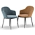 Elegant Ergo Chair 3D model small image 5