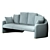 Timeless Elegance: Armani Casa Olsen Sofa 3D model small image 3