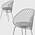 13 Arm Wire Chair | W-460xD-490xH-750 mm 3D model small image 3