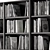 Minimalist Monochrome Bookshelf 3D model small image 4