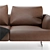 Contemporary Mondini Sofa: Stylish & Comfortable 3D model small image 3