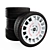 Title: OZ Rally Racing White Wheels 3D model small image 1