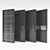 Sleek Black Doors - Vray Compatible 3D model small image 1