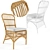 Natural Rattan Loop Chair: Stylish and Comfortable 3D model small image 1