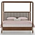 Elegant Clarendon Canopy Bed 3D model small image 2