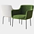 Flam Armchair: Sleek Design by Deep House 3D model small image 1