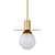 Elegant Brass Suspension: Pikartlights 3D model small image 2