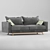 Elegant Olivia Sofa in 3 Colors 3D model small image 1