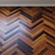 UPOFLOOR Merbau Chevron Parquet Board 3D model small image 4