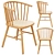 Zara Home Ash Wood Rattan Chair 3D model small image 1