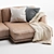 Poliform Paris Seoul Sofa Chaise 3D model small image 4