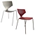 TONON QUO 910.01: Sleek Side Chair with Polished Chrome Legs 3D model small image 5