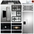 Miele Appliance Set: Refrigerator, Gas Cooktop, Hood, Oven & Coffeemaker 3D model small image 5