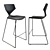 Sleek Quo 910.41 Bar Stool - Modern Style & Comfort 3D model small image 1