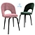 Velvet Pink Ticino Chair: Elegant & Luxurious 3D model small image 2