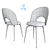 Velvet Pink Ticino Chair: Elegant & Luxurious 3D model small image 3