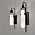 Vintage Glass Wall Sconce 3D model small image 1