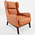 Sleek Ryder Leather Chair 3D model small image 3