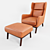 Sleek Ryder Leather Chair 3D model small image 5