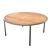 Elegant Wood Round Table 3D model small image 1