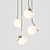 Gilded Stem Pendant Lamp 3D model small image 2