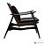 Elegant Stone Haru Lounge Chair 3D model small image 2