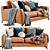 Modern Mr Floyd Sofa: 3D Model with Textures 3D model small image 4