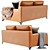 Modern Mr Floyd Sofa: 3D Model with Textures 3D model small image 5