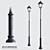 Arbat Classic Outdoor Lighting Pole 3D model small image 1