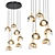 Elegant Suspended Light Fixture 3D model small image 1