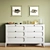 Eugénie Chest of 6 Drawers: Sleek and Stylish 3D model small image 1