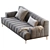 Chic Chloe Sofa - D. 100 x H. 82 3D model small image 3