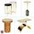 Modern Side Tables Set - Vol.02 3D model small image 1