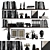 Elegant Shelf Decor Set 3D model small image 1