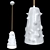 Sleek Ceramic Pendant Lamp 3D model small image 2