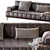 Elegant Chloe Sofa: Timeless Comfort 3D model small image 4