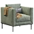 Box Armchair: Modern Design,
Comfort & Style 3D model small image 1