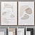 Modern Abstract Painting Set 3D model small image 1