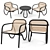 Elegance Unleashed: Chair N200 & Table Wiener GTV 3D model small image 1