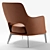 Elegant Flexform Gatsby Armchair 3D model small image 3